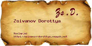 Zsivanov Dorottya névjegykártya